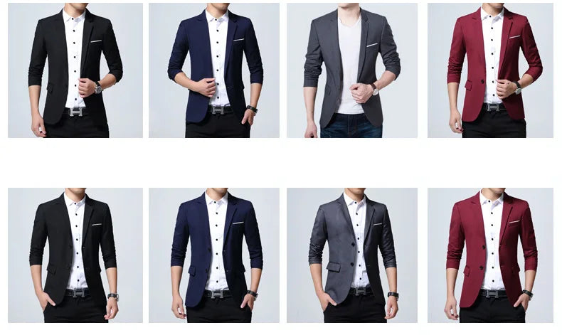 Classic Men's blazer Oversized Wedding Suit Jackets Korean Style Business Casual Blazers Man Clothing Dress Jacket 7XL