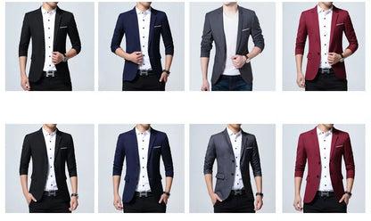 Classic Men's blazer Oversized Wedding Suit Jackets Korean Style Business Casual Blazers Man Clothing Dress Jacket 7XL