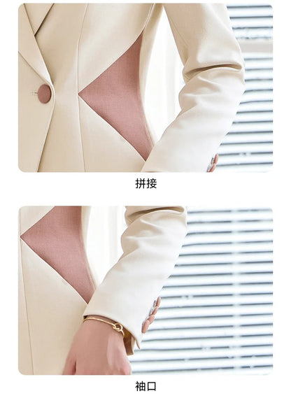 Fashionable professional women's attire, exquisite elegant two-piece pant + suit jacket. 2025 autumn winter new styles