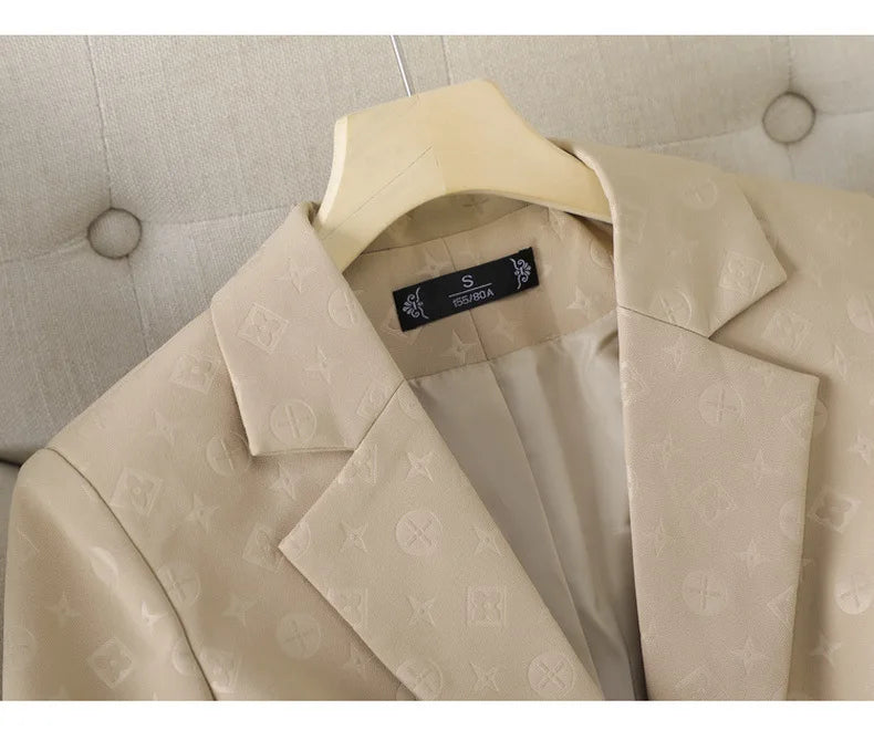 Fashion Temperament Professional Suits Women 2024 Spring Summer New Formal Long Sleeve Blazer And Pants&Shorts Sets Work Wear