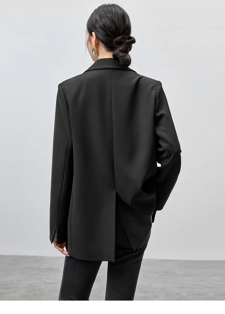 Blazer Women 2026 Spring Black Suit Jackets Office Business Workwear Casual Blazers Coat Female Outerwear Clothing