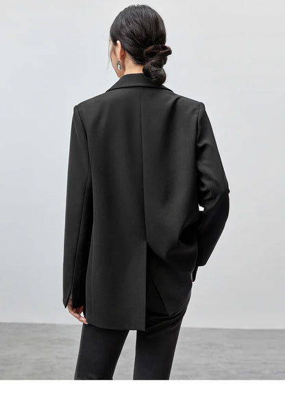 Blazer Women 2026 Spring Black Suit Jackets Office Business Workwear Casual Blazers Coat Female Outerwear Clothing