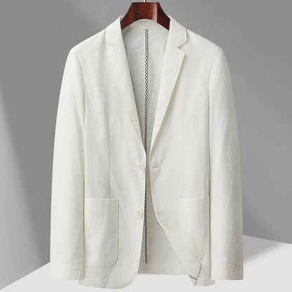 Summer Thin Suit Men's Jacket Fashion Handsome Casual High-Grade Sense of Light Luxury Suit Jacket Single West Sun-Protective Cl