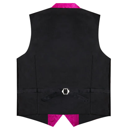 Men's Suit Vest & Tie Set – Paisley Jacquard Waistcoat for Weddings and Formal Occasions
