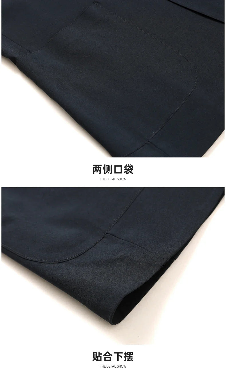 Men's new sun protection fabric business casual suit jacket - anti-wrinkle, no ironing, ice silk, seamless luxurious top