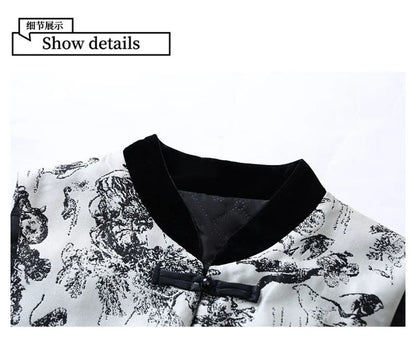 Women Light National Style Button Ink Tang Costume Coat Spring Autumn Female Sleeveless Small Coat Ladies New Chinese Style Vest