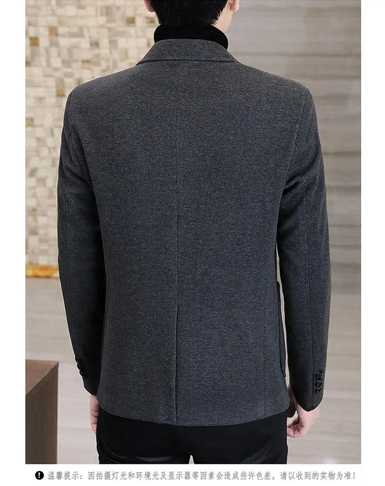 Blazer  New Stylish and Slimming Middle-aged Business Casual Solid-color Wedding Banquet Host Men Outdoor Performance Blazer