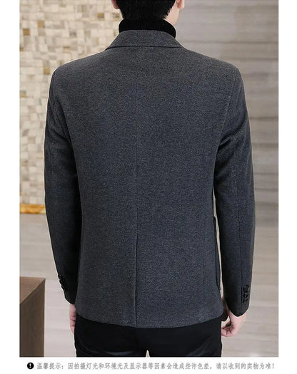 Blazer  New Stylish and Slimming Middle-aged Business Casual Solid-color Wedding Banquet Host Men Outdoor Performance Blazer