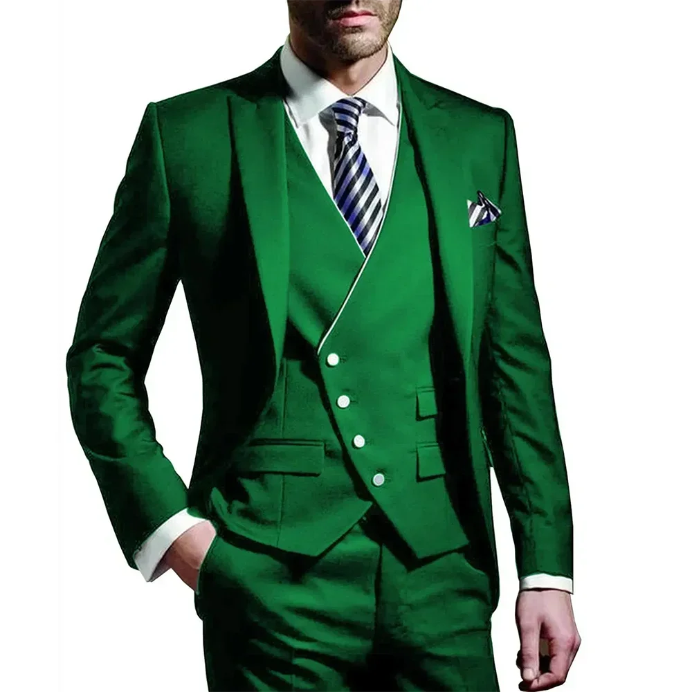 Italian Men Wedding Suits Groom Set Marriage Classic Vintage Tuxedos Prom Jacket Costume Homme Pour Mariage 3 Piece Suit For Men