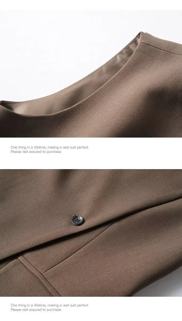 Temperament Women's Sleeveless Suit Vest Jacket 2026 Summer Ladies Irregular Waistcoat With lining  Loose Korean Female Tops