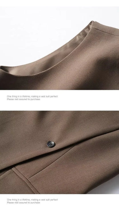 Temperament Women's Sleeveless Suit Vest Jacket 2026 Summer Ladies Irregular Waistcoat With lining  Loose Korean Female Tops