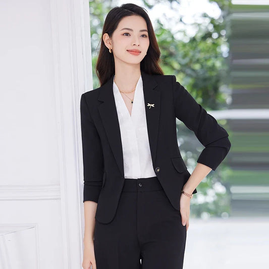 Fashion professional women's two-piece pants+suit jacket, exquisite  elegant, new for autumn  winter 2025