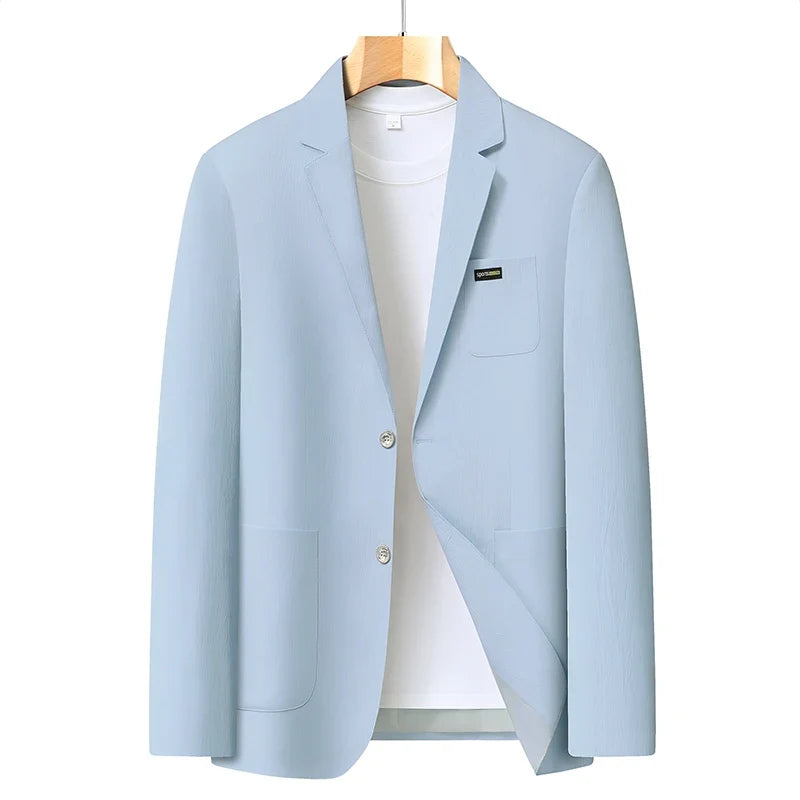 2026 Spring/Summer New High-End Suit Jacket Men's Lightweight Soft and Breathable Fashion Business Casual Jacket Top