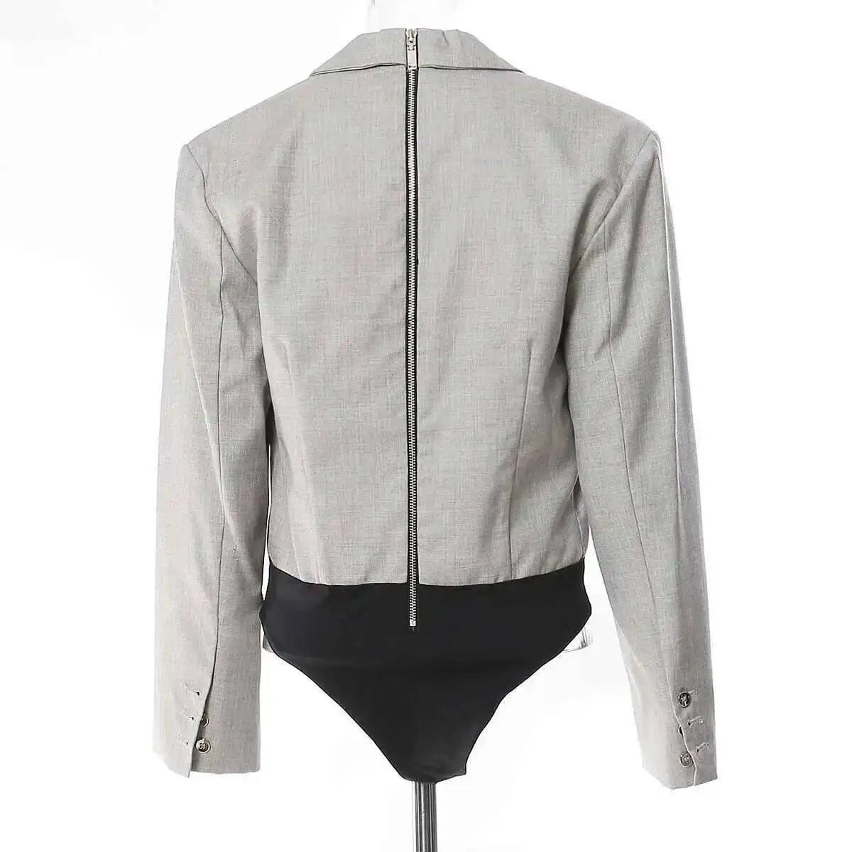 2026 Spring Autumn New Women Jacket Niche Design Pleated Zipper Blazer Stylish Elegant Fashion Coat High-end Jumpsuit H2720