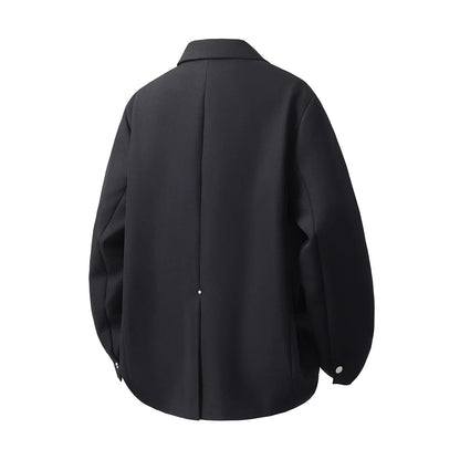 Black Yamamoto Style Blazer Man Luxury Loose Cardigan Jacket 2026 Vintage Chaqueta Para Hombre Elegante Suits Japanese Uniform