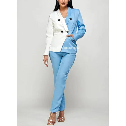 Women's Suit Party Wedding Fashion Style 2pcs Slim Fit Prom Blazer Pants Outfit Dress Evening Dresses for Prom Lady Clothes