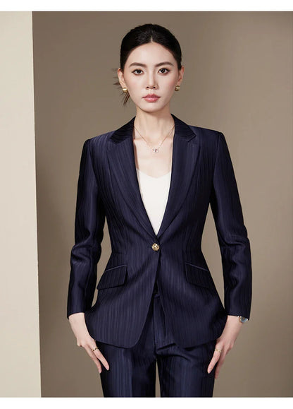 Fashionable ladies' clothing, high quality two-piece pants + blazer. 2025 Autumn and Winter New Models