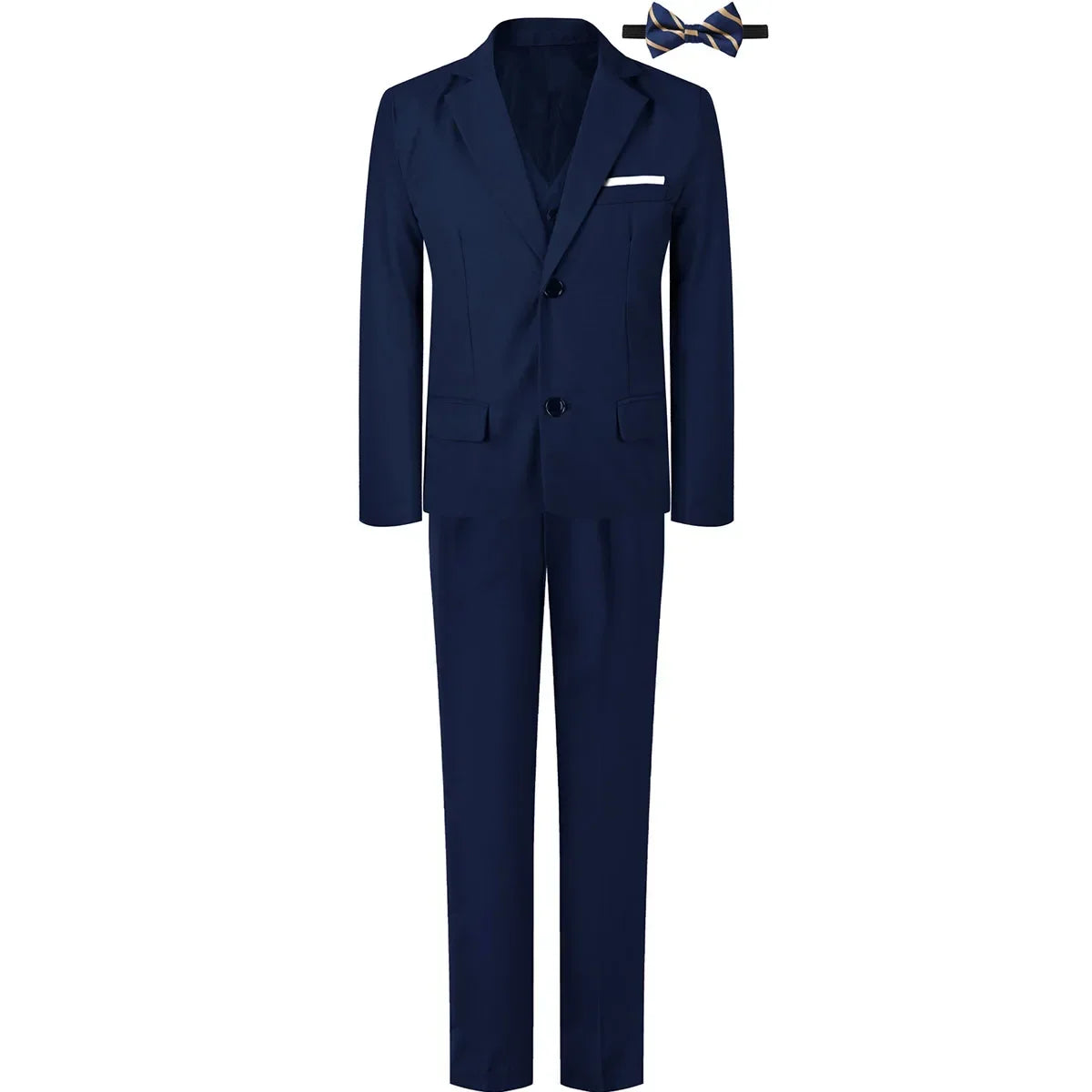 Kids Clothes Boys Suit Wedding Formal Outfit Set Children Easter Church Gentleman Ring Bearer Perform Tuxedo Teenagers Blazer