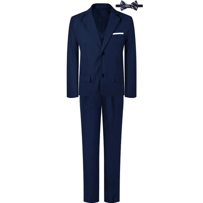 Kids Clothes Boys Suit Wedding Formal Outfit Set Children Easter Church Gentleman Ring Bearer Perform Tuxedo Teenagers Blazer