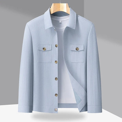 Outdoor Linen Men Jacket Fashionable and Casual for Camping, Fishing, Hiking, Driving and Photography Trips, Lightweight Jacket
