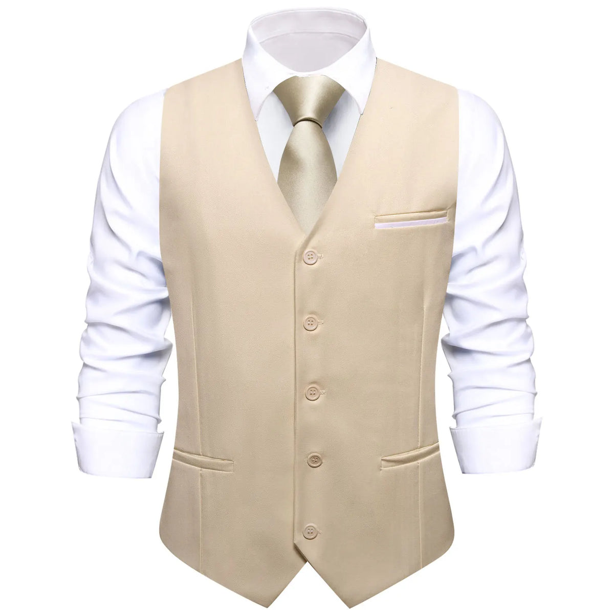 Men's Vest Set — Floral Paisley Waistcoat with Necktie, Pocket Square & Cufflinks for Weddings & Formal Events