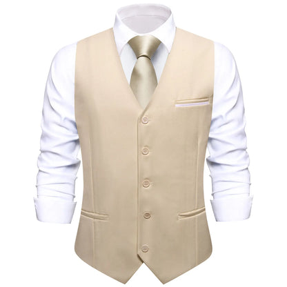Men's Vest Set — Floral Paisley Waistcoat with Necktie, Pocket Square & Cufflinks for Weddings & Formal Events