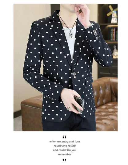 Blazer Men's Fashion Business Gentleman Groom Professional Gentleman Form-fitting Versatile Casual Formal Wear High-end Blazer