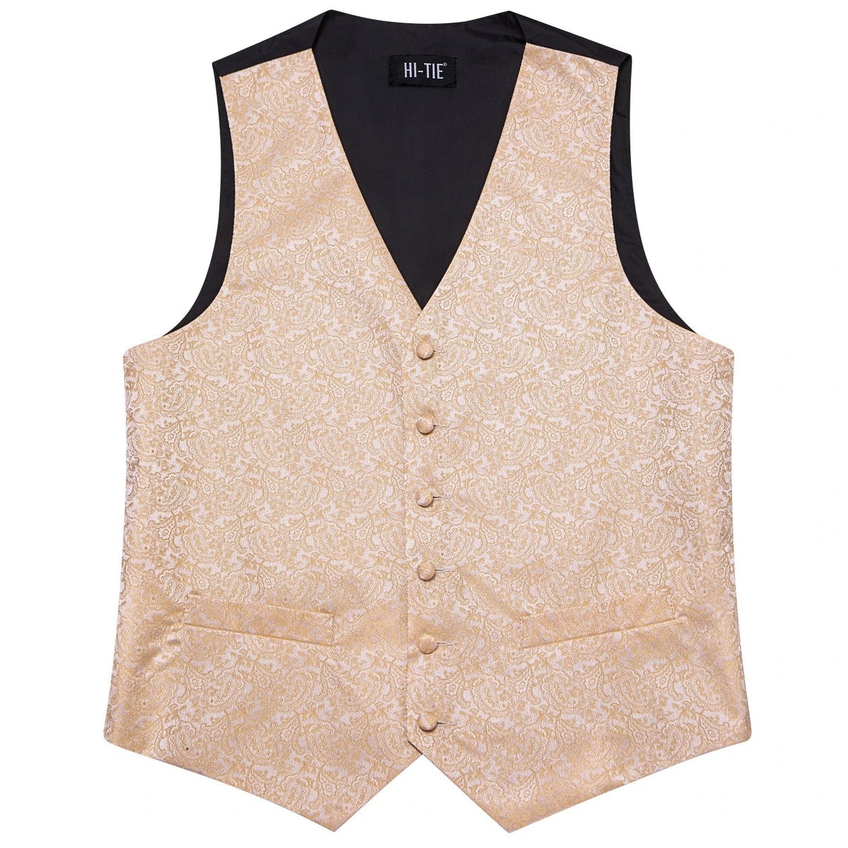 Men's Paisley Vest Set – Mint Green Formal Waistcoat with Tie, Pocket Square & Cufflinks for Weddings