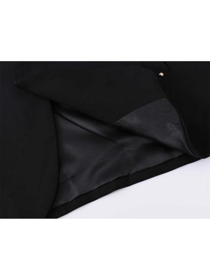 Women's Black Gothic Blazer Coat Vintage Fashion Streetwear Harajuku Long Sleeve Suit Jacket Emo 2000s Outerwear Clothes Autumn