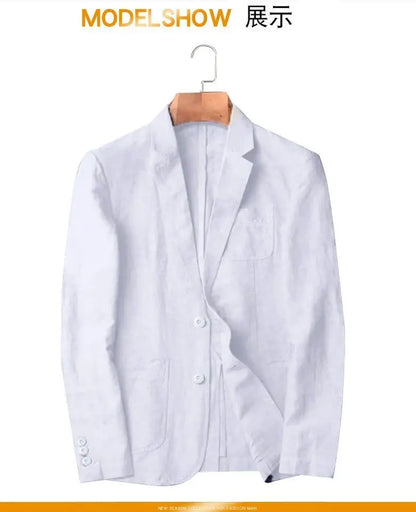 Linen Blazer A Stylish Versatile Men Business Casual Piece That Is Comfortable Breathable and Suitable for All Occasions Blazer