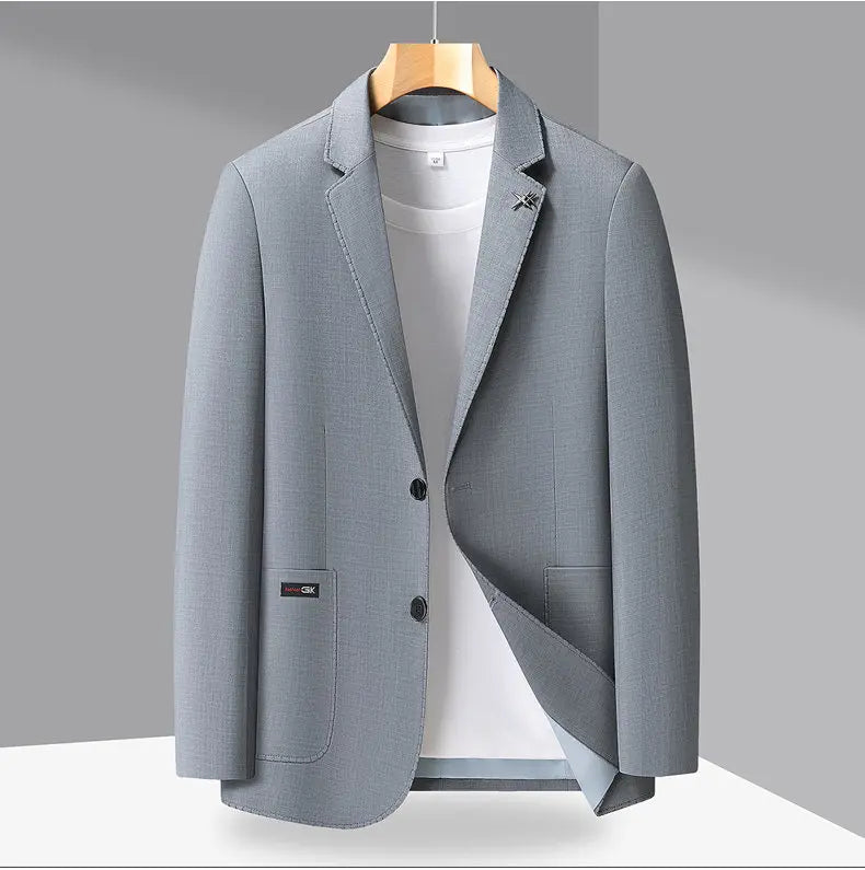 2026 Blazer Lightweight High-end Men's Fashionable Business Outdoor Travel Youthful Wedding Hosting Casual Korean Style Blazer