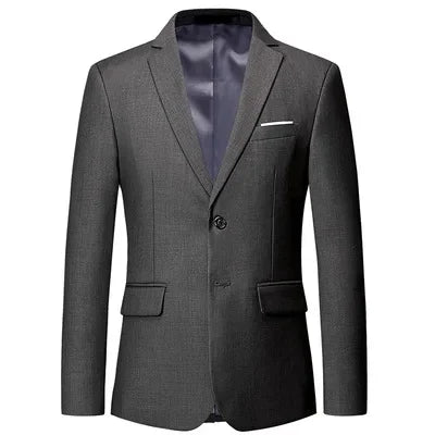 Men's Slim Fit Blazer for Wedding and Business Formal Occasions – Multiple Colors