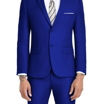 Luxury Formal Casual Men's Suits Formal Business Wedding Groomsmen Smoking Single Breasted Jacket Pants Set