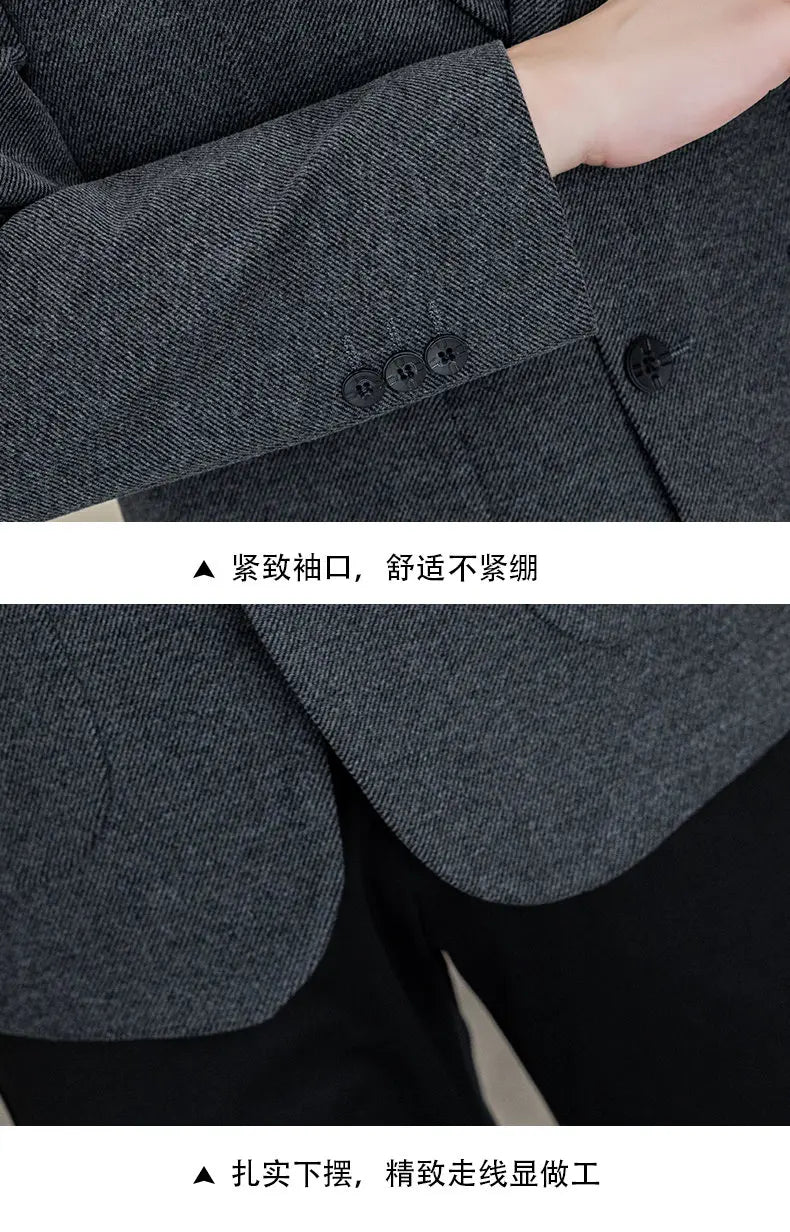 Men's Smart Casual Blazer – Single Breasted Suit Jacket for Business & Daily Wear