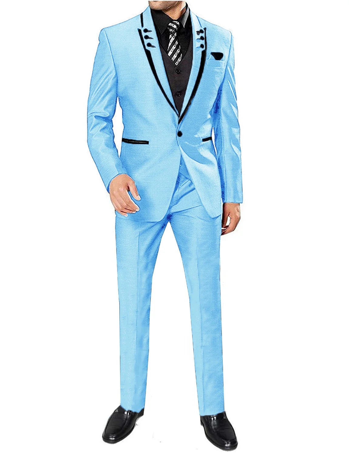 Men's 3 Pieces Suits Wedding Suits One Button Groom Tuxedos Men Leisure Boutique Business Wedding Suit Jacket Pants Vest