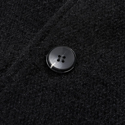 Mens Designer Knitted Wool Stretch Coat Casual Business Handsome Overcoat High Quality Fashion 2024