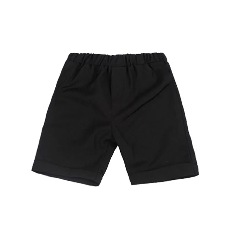 Boys Girls Summer 3Pieces School Uniform With Vest Shorts/Skirt Tie Children's Piano Host Speech Chorus Performance Costume