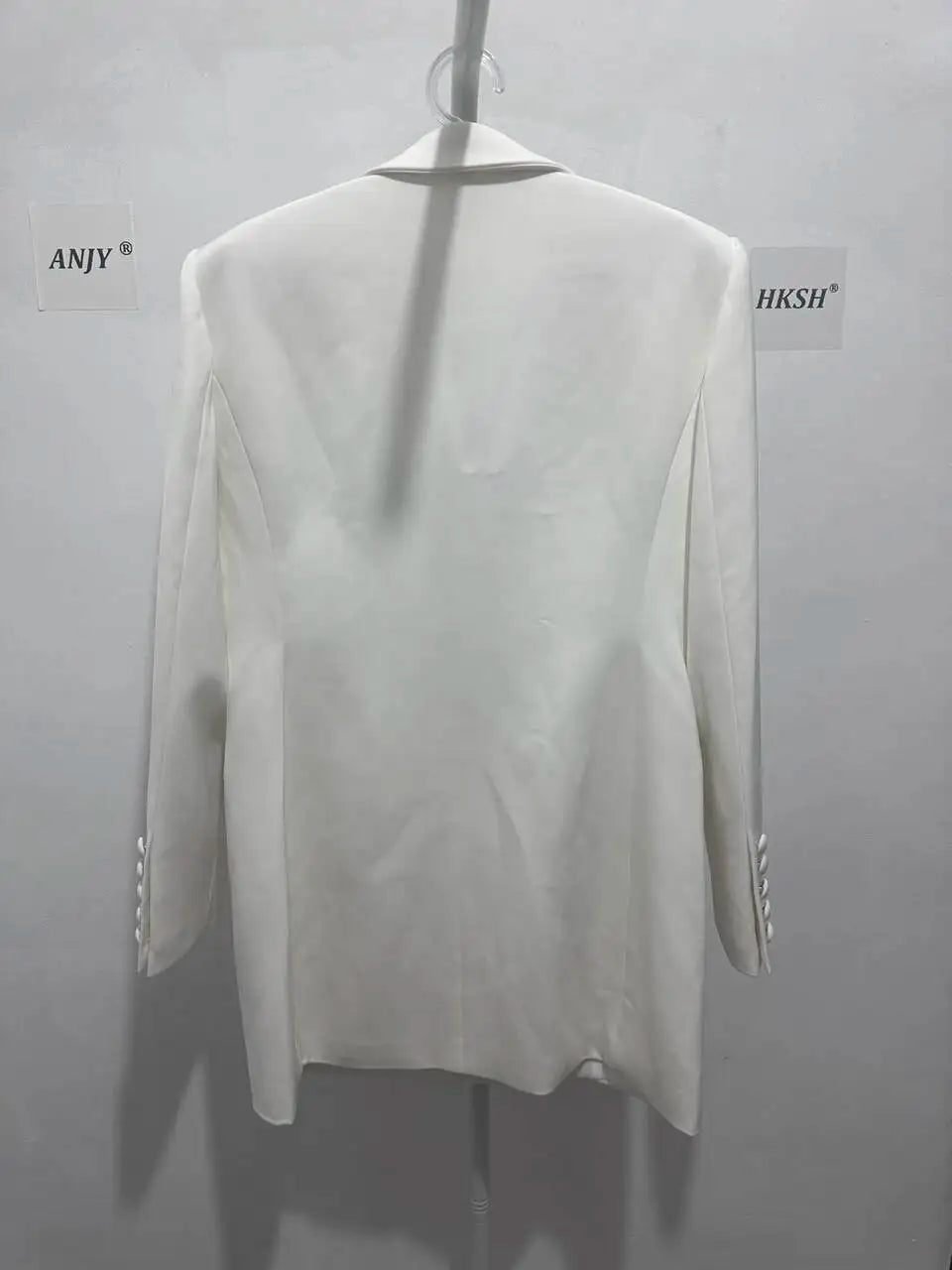 Trendy Fashion Women's Tide Handmade Gorgeous Blazer Heavy Industry Nail Bead Inlaid Diamond Slim Medium Length Coats H2699