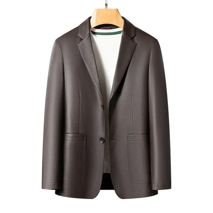 Men's Smart Casual Blazer – Single-Breasted Slim Fit Suit Jacket for Spring & Autumn
