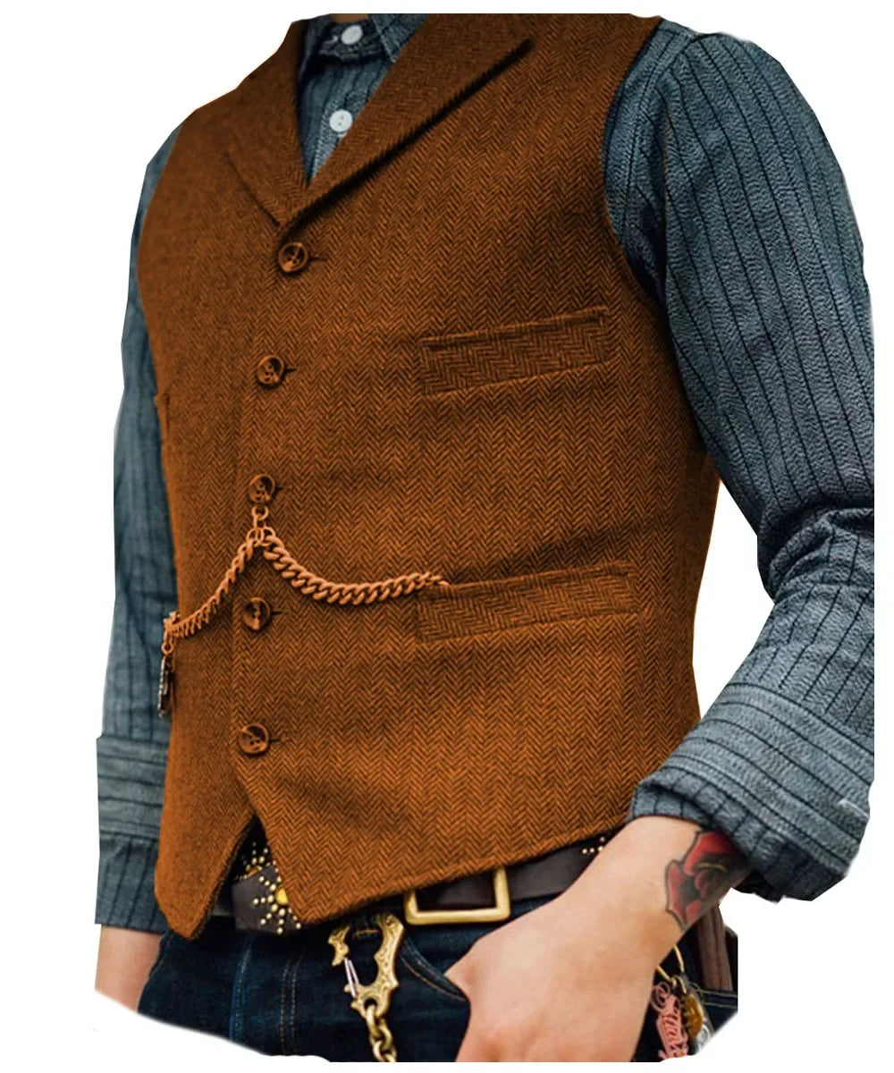 Men's Suit Vest for Wedding & Smart Casual – Multi-Color Waistcoat