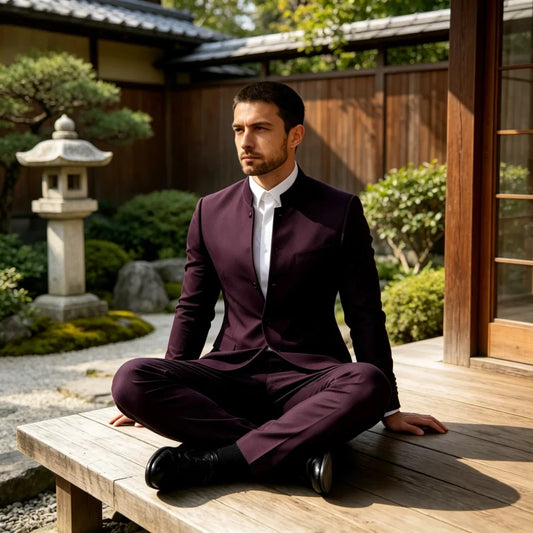 Men Suit 2 Pieces Business Casual Workwear British Style Wedding Suit Performance Casual Male Suits Fashione