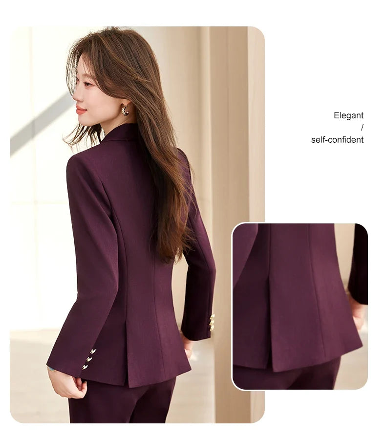 Fashionable professional women's wear. Two-piece pants + blazer, exquisite elegant, new style for spring summer 2026