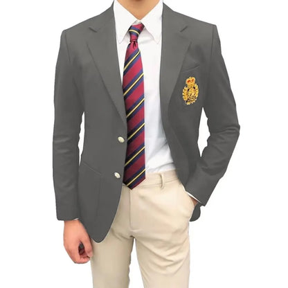 1 Piece Formal Wedding Business Coat Top Men Two Buttons Notch Lapel Jacket Smart Casual Slim Fit Suit Blazer for Prom Party