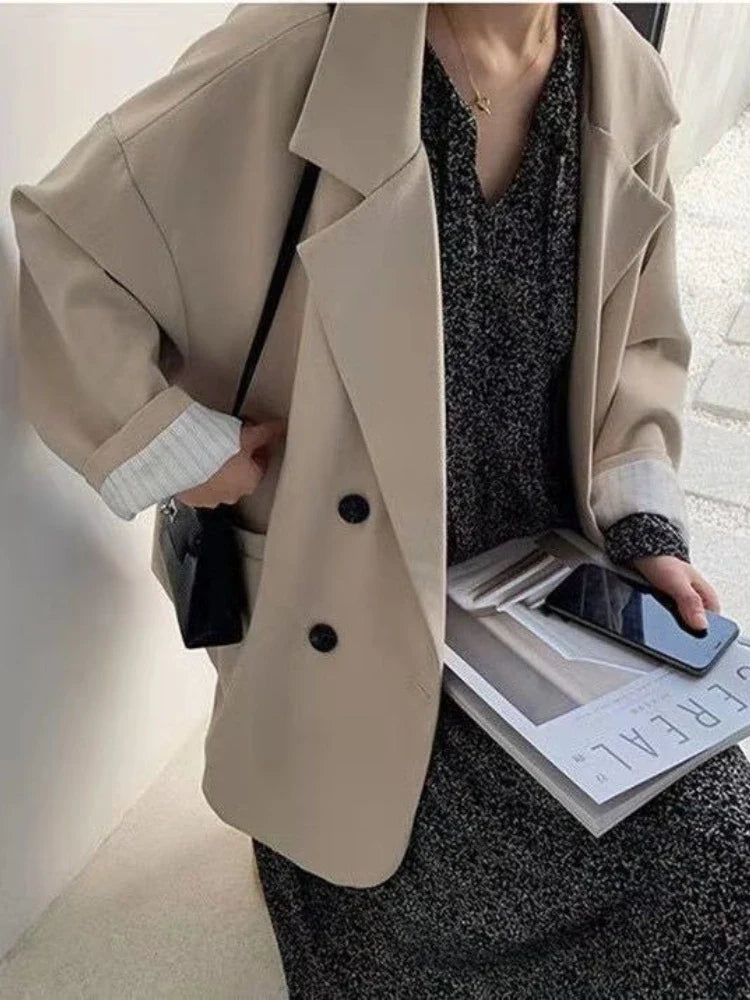 Spring Autumn Women's Blazers Slim Fit Fashion Slimming Elegance Jackets Casual Versatile Coat Outwear for Office Lady Clothing