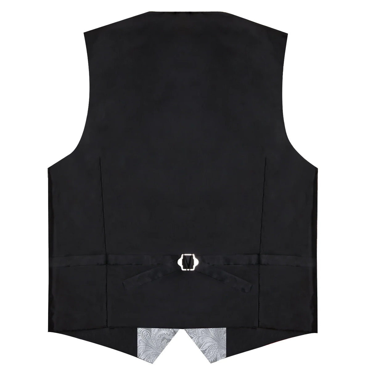 Men's Paisley Suit Vest – Single-Breasted Waistcoat with Tie, Handkerchief & Cufflinks for Weddings & Banquets