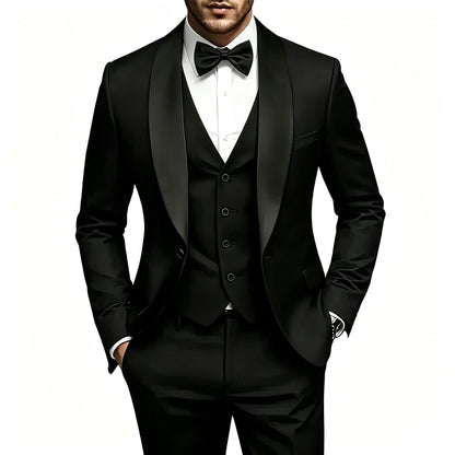 Ensemble Costume de Mariage Homme Garçon d'Honneur, Habillé-Décontracté pour le Quotidien et les Mariages