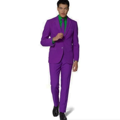 2 Pieces Business Costumes Smoking Jacket Pants Two Buttons Party Tuxedo Dress Single Breasted Men Suits For Wedding Groom