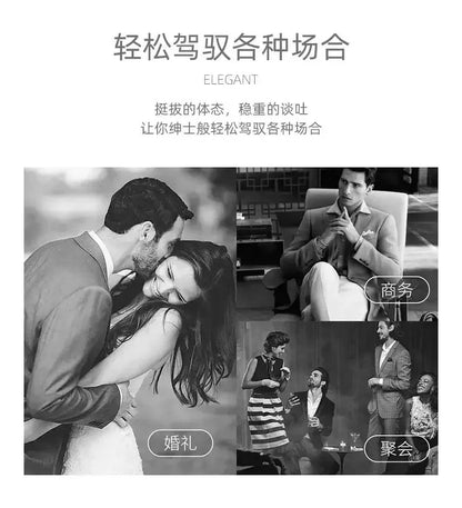 2026 Blazer's New Men's Fashion Business Outdoor Banquet Versatile Wedding Hosting Dress, Actor Gentleman Casual Scarf Blazer