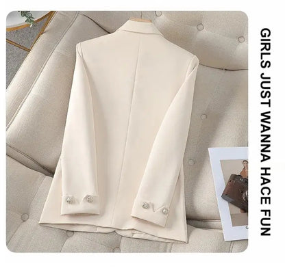 Spring Women's Outerwears Elegant Chic Single Breasted Blazers Femimino New In Coats Jackets Plus Size Veste Femme Casual