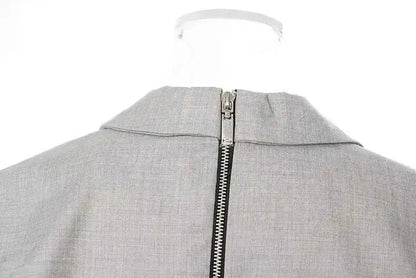 2026 Spring Autumn New Women Jacket Niche Design Pleated Zipper Blazer Stylish Elegant Fashion Coat High-end Jumpsuit H2720